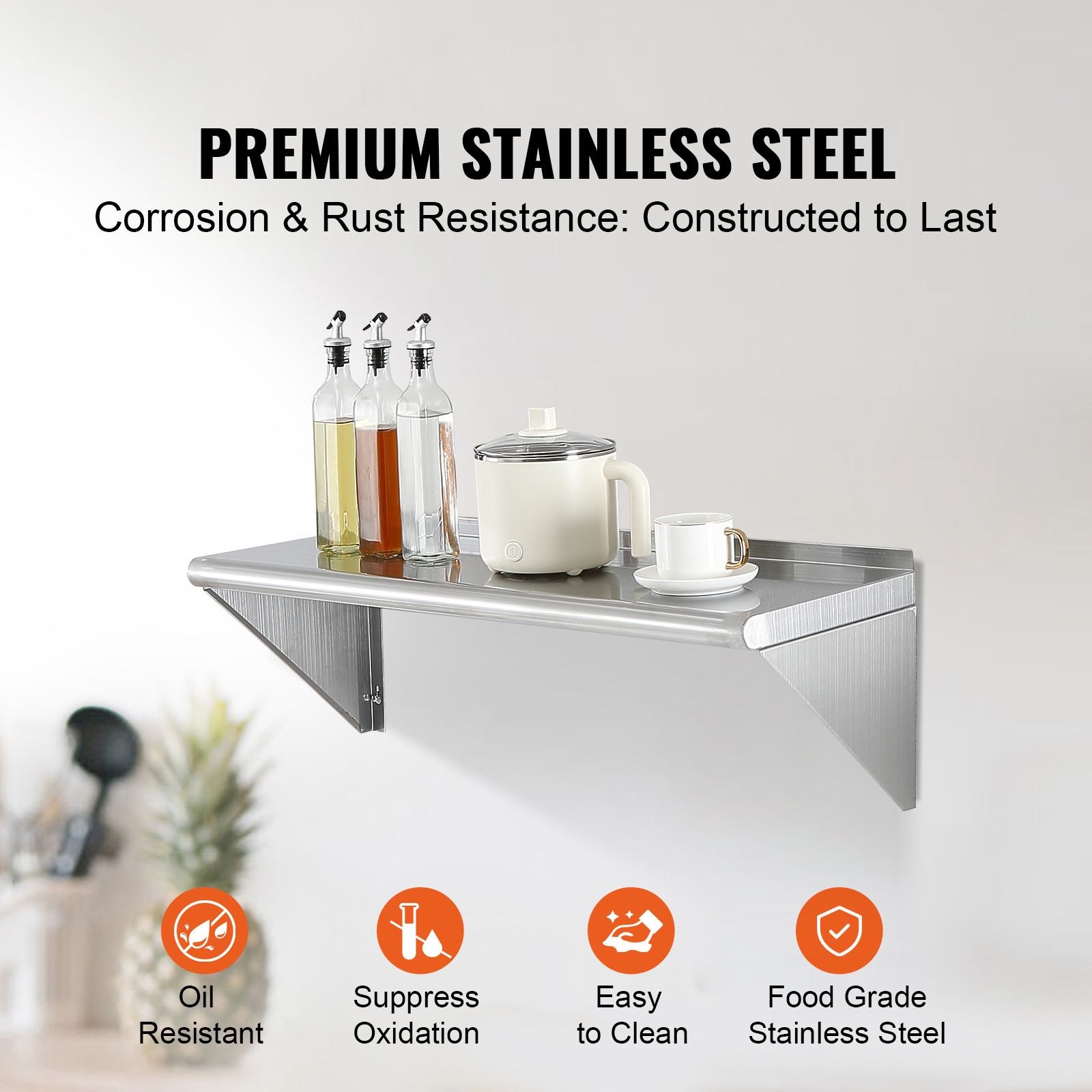 Commercial Kitchen Walls - 30,5 cm x 91,4 cm Edelstahlregal,