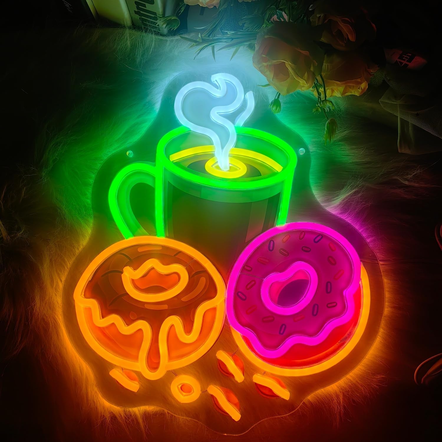Donuts LED-Neonschild USB-betr – Commercial Kitchen Walls Bewertung und Preis