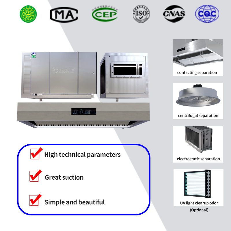 Elektrostatische Gewerbliche D – Commercial Kitchen Chimney Bewertung und Preis
