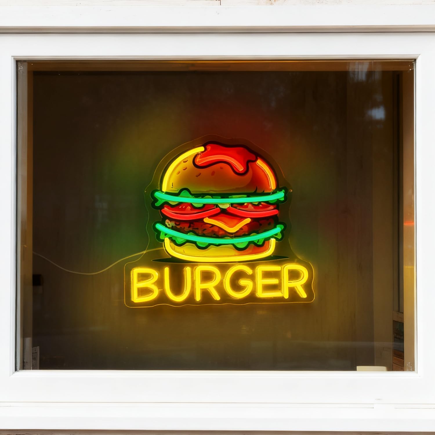 Burger Neonschild, LED-Hamburg – Commercial Kitchen Walls Bewertung und Preis