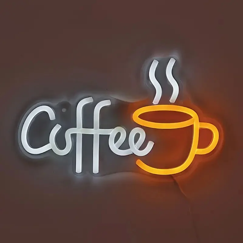 Kaffeetasse entworfenes Neonsc – Commercial Kitchen Walls Bewertung und Preis