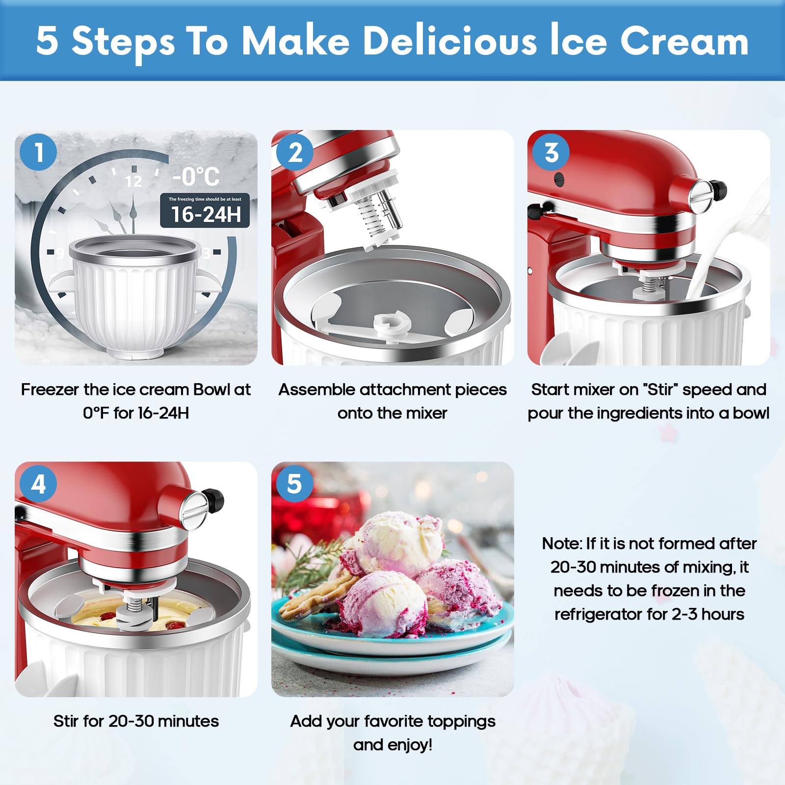 2-Liter-Eiscreme-Aufsatz für K – Commercial Kitchenaid Bewertung und Preis