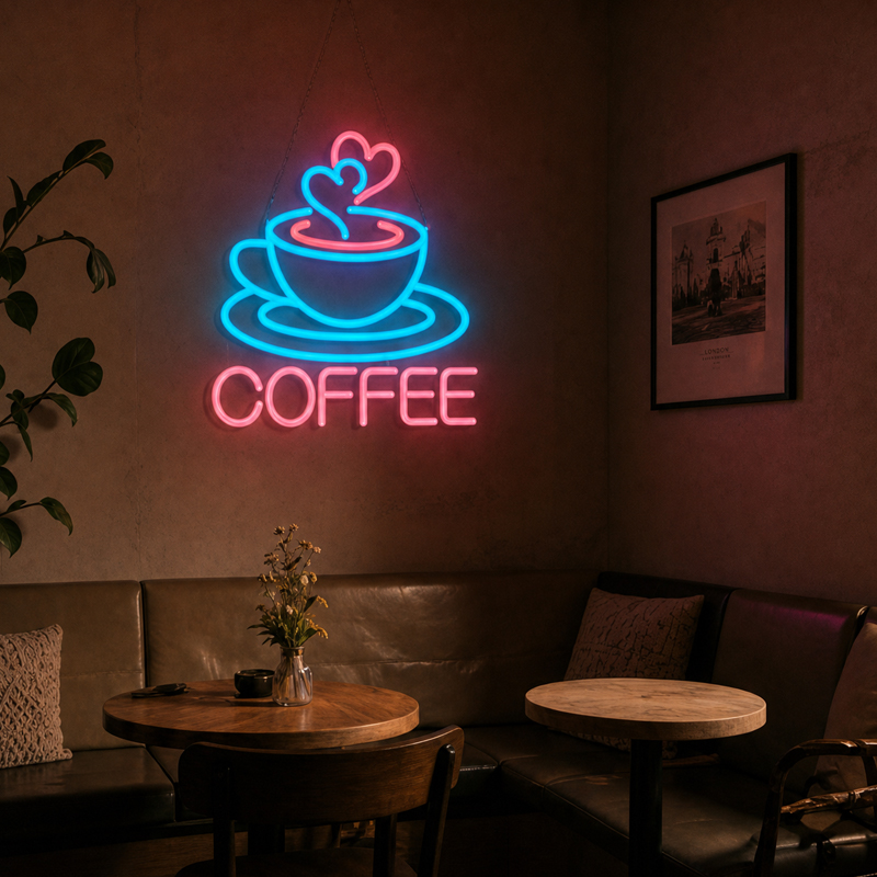 Kaffee-Neonschild LED-Neonlich – Commercial Kitchen Walls Bewertung und Preis