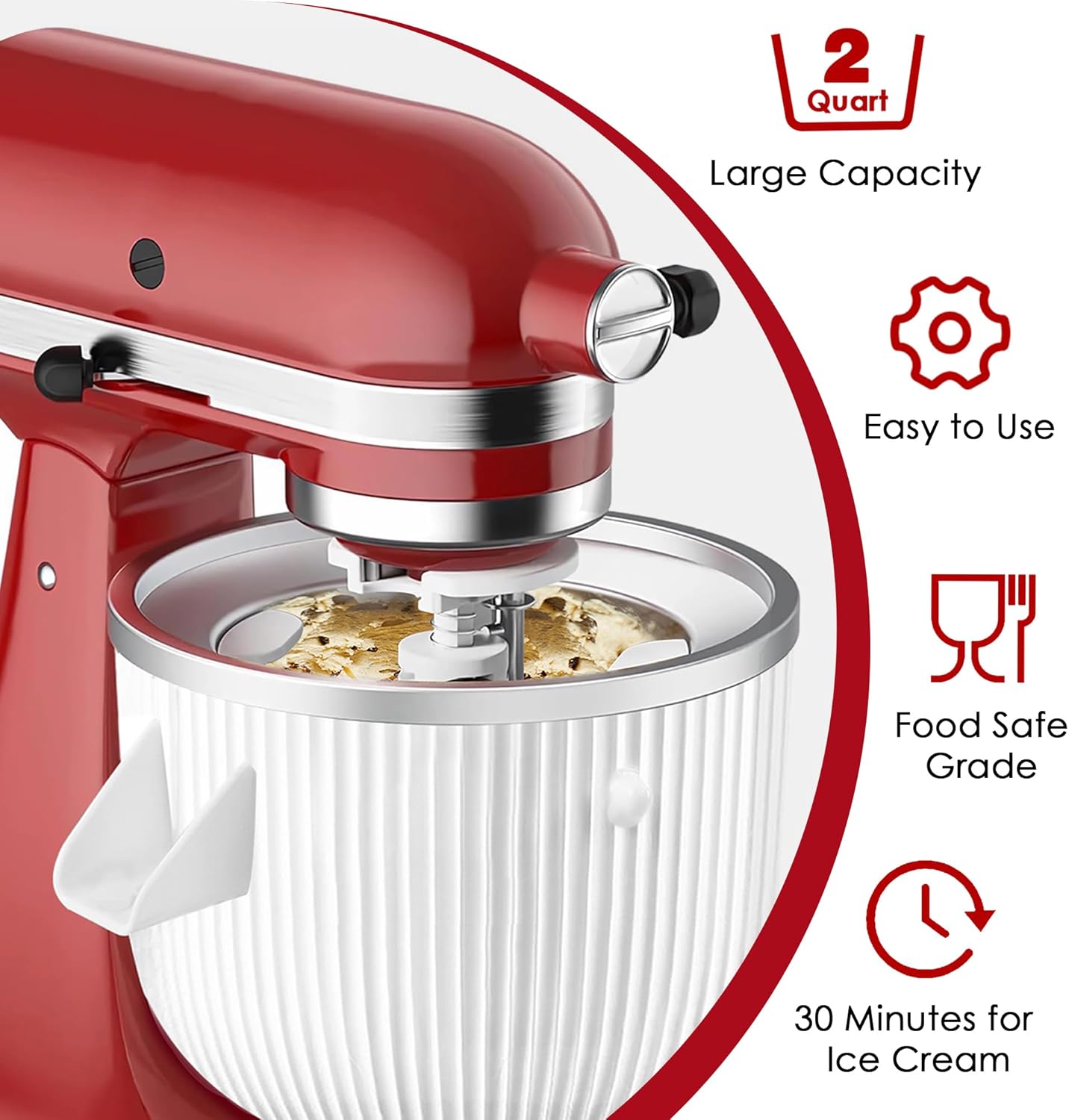 Eismaschinen-Aufsatz für Kitch – Commercial Kitchenaid Bewertung und Preis